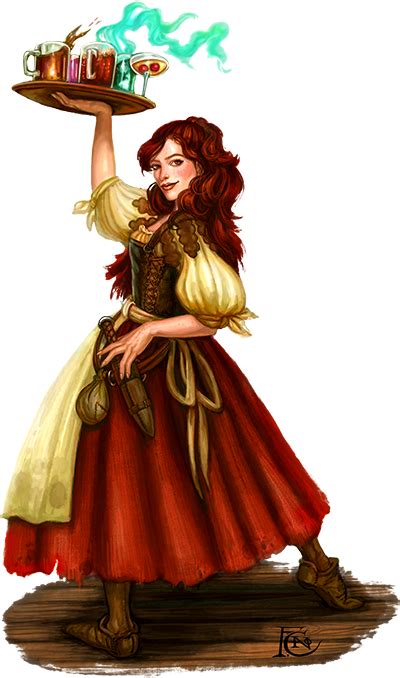 dnd bartender|d&d barmaid.